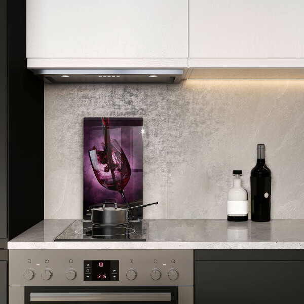 Protection plaque induction Un verre de vin