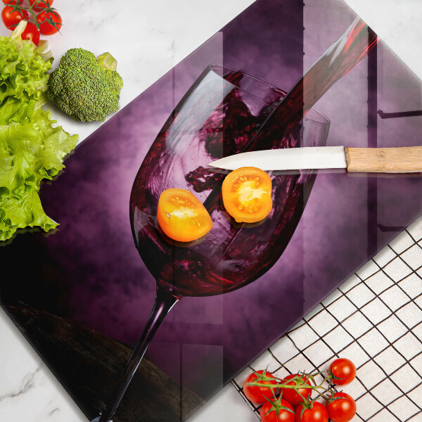 Protection plaque induction Un verre de vin