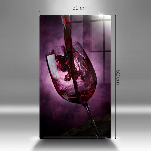 Protection plaque induction Un verre de vin