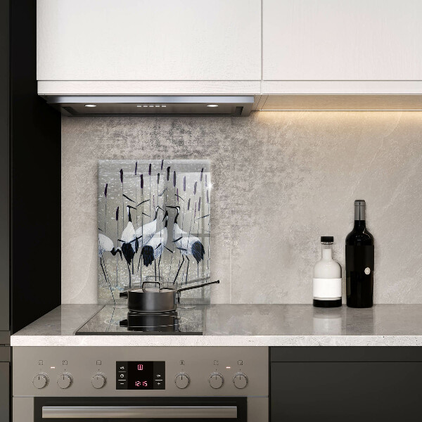 Protection plaque induction Grues japonaises