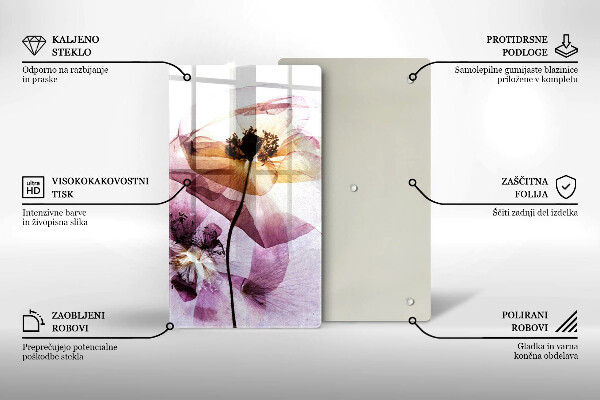 Protection plaque induction Fleurs délicates