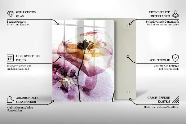 Protection plaque induction Fleurs délicates