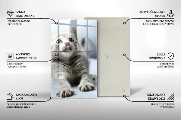 Protection plaque induction Petit chaton mignon