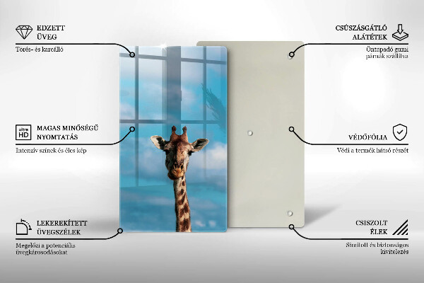 Protection plaque induction Girafe et ciel
