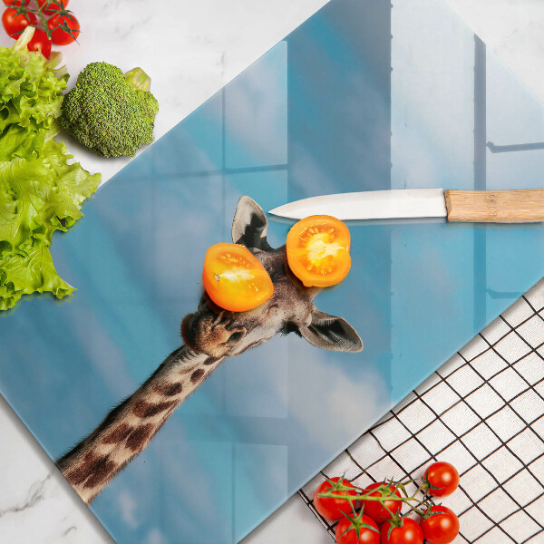 Protection plaque induction Girafe et ciel