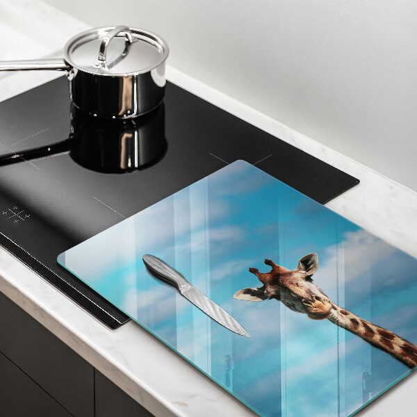 Protection plaque induction Girafe et ciel