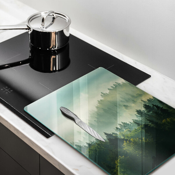 Protection plaque induction Vue paysage de la forêt