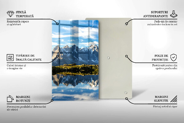 Protection plaque induction Paysage de montagne