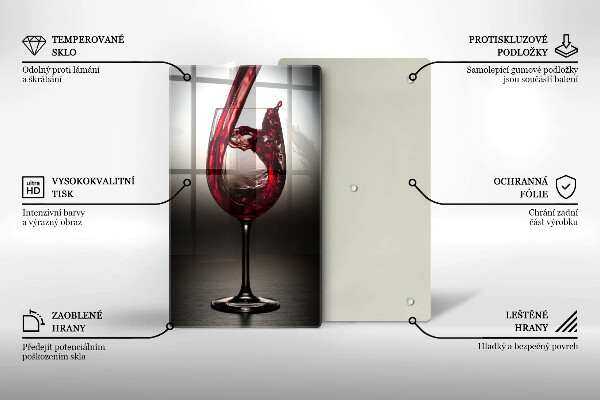 Protection plaque induction Verre et vin rouge