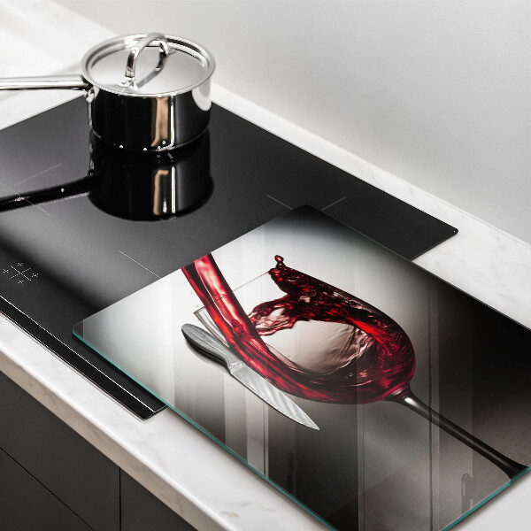 Protection plaque induction Verre et vin rouge