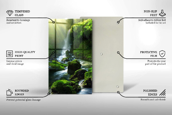 Protection plaque induction Cascade dans la jungle