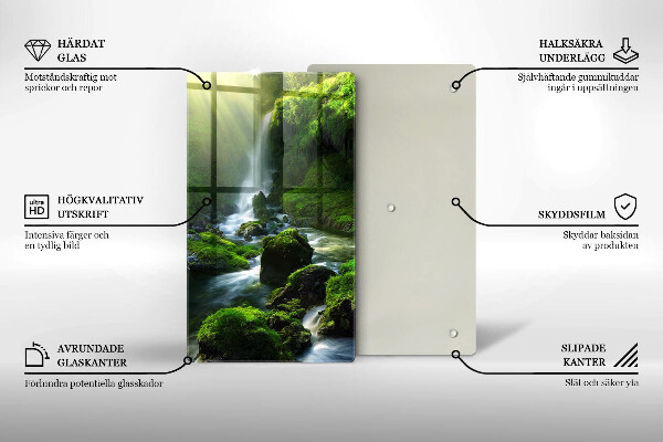 Protection plaque induction Cascade dans la jungle