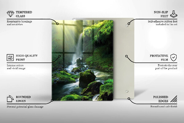 Protection plaque induction Cascade dans la jungle