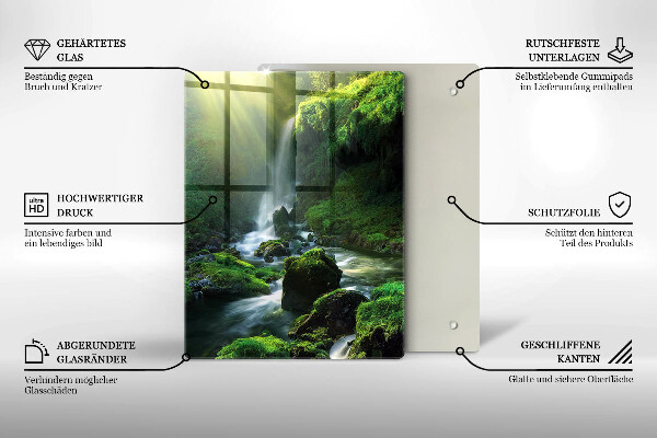 Protection plaque induction Cascade dans la jungle