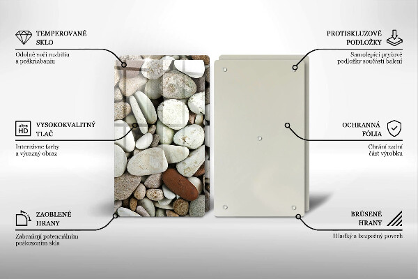 Cache plaque de cuisson Fond de petites pierres