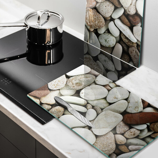 Cache plaque de cuisson Fond de petites pierres