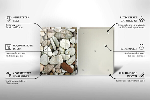 Cache plaque de cuisson Fond de petites pierres