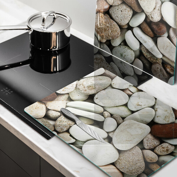 Cache plaque de cuisson Fond de petites pierres