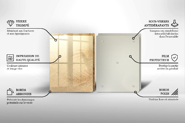 Cache plaque de cuisson Vacances à la plage et au sable