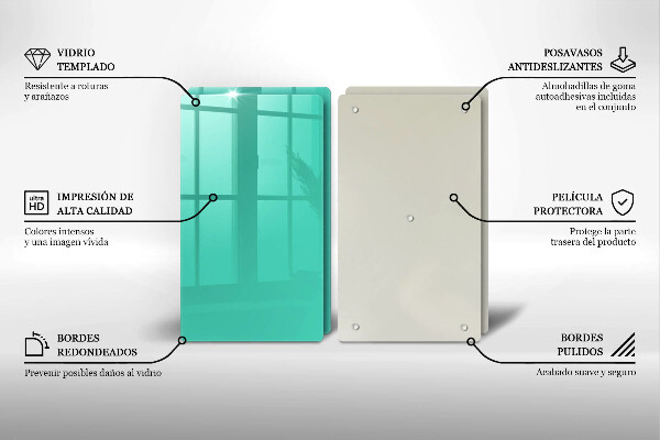 Protection plaque induction Couleur verte