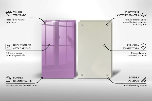 Protection plaque induction Couleur violette