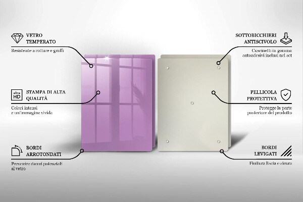 Protection plaque induction Couleur violette