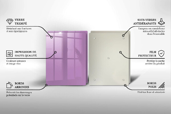 Protection plaque induction Couleur violette