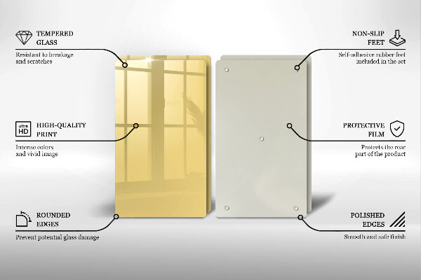 Protection plaque induction Jaune