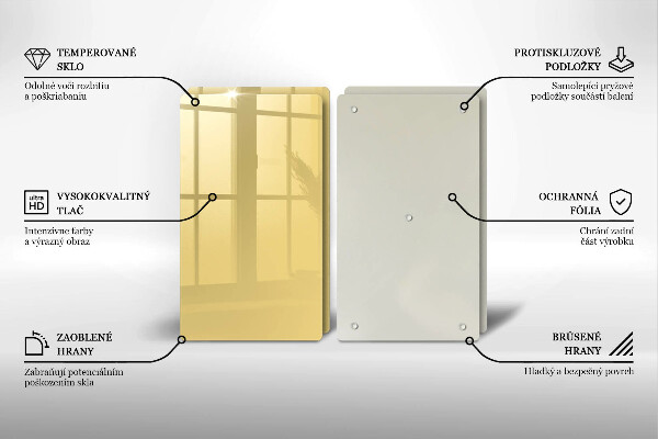 Protection plaque induction Jaune