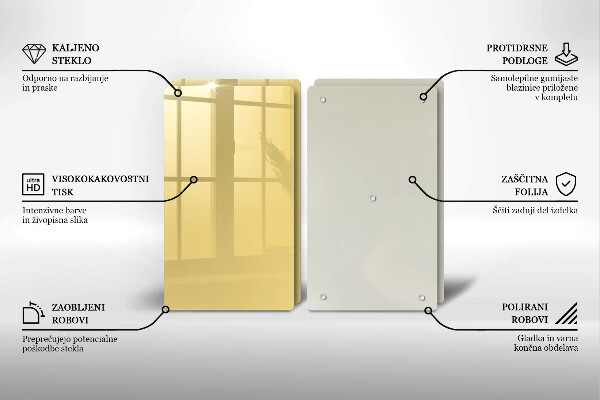 Protection plaque induction Jaune