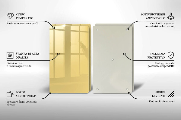 Protection plaque induction Jaune