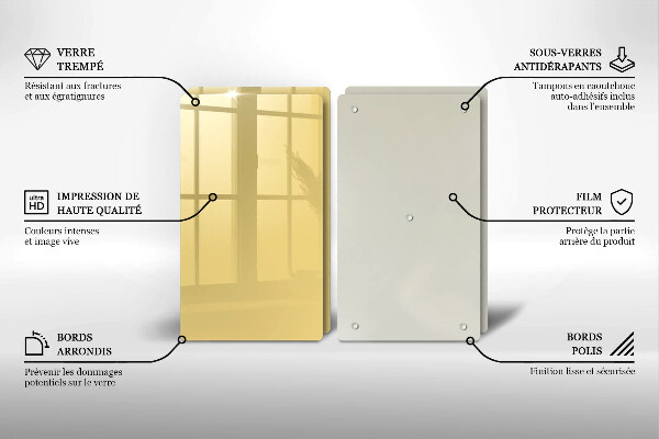 Protection plaque induction Jaune