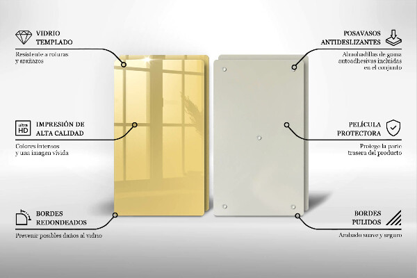 Protection plaque induction Jaune