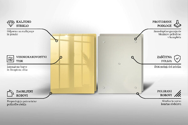 Protection plaque induction Jaune