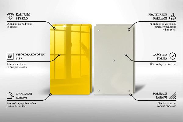 Protection plaque induction Jaune