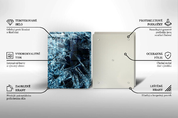 Cache plaque de cuisson Structure de glace piquante