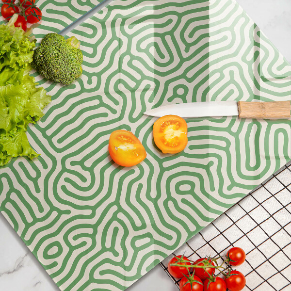 Cache plaque de cuisson Lignes abstraites