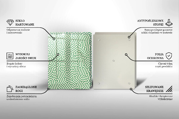 Cache plaque de cuisson Lignes abstraites