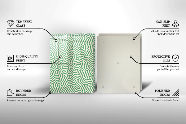 Cache plaque de cuisson Lignes abstraites