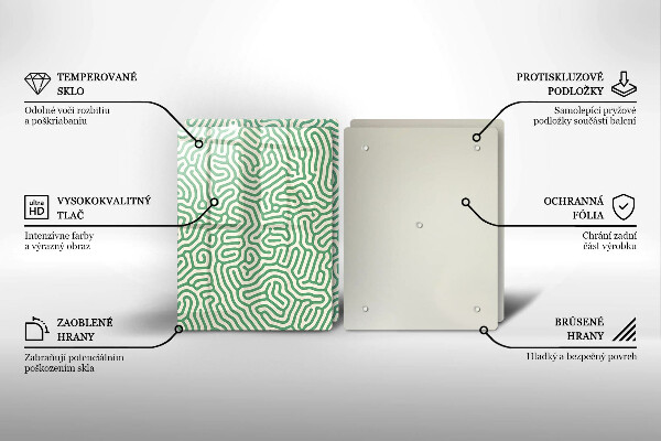 Cache plaque de cuisson Lignes abstraites