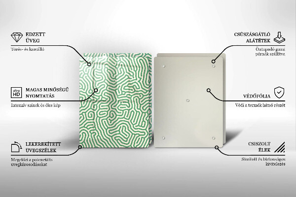 Cache plaque de cuisson Lignes abstraites
