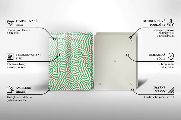 Cache plaque de cuisson Lignes abstraites