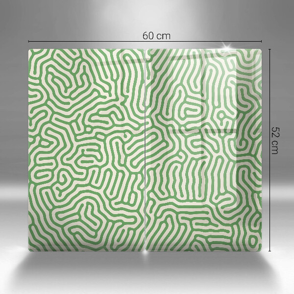 Cache plaque de cuisson Lignes abstraites