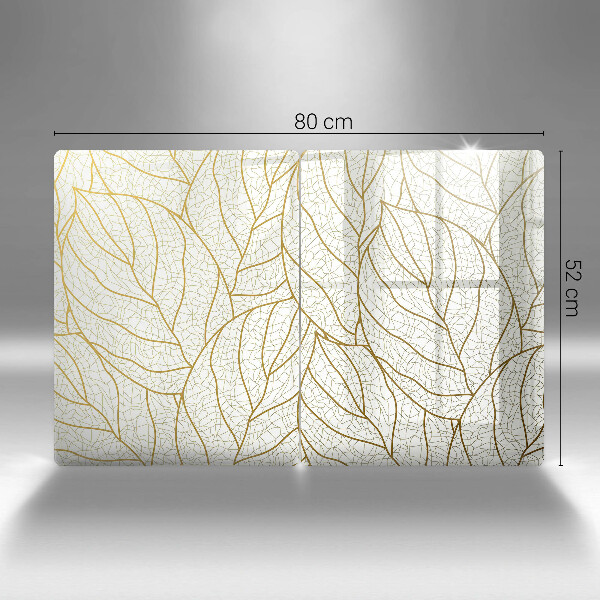 Cache plaque de cuisson Modèle de feuilles de dessin au trait