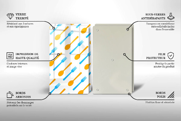 Cache plaque de cuisson Fourchettes et cuillères