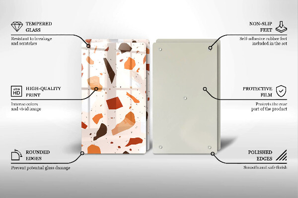 Protection plaque induction Grès décoratif