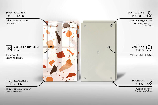 Protection plaque induction Grès décoratif