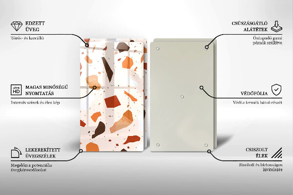 Protection plaque induction Grès décoratif