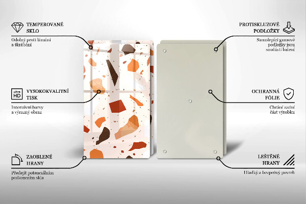 Protection plaque induction Grès décoratif