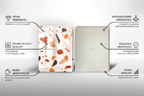 Protection plaque induction Grès décoratif